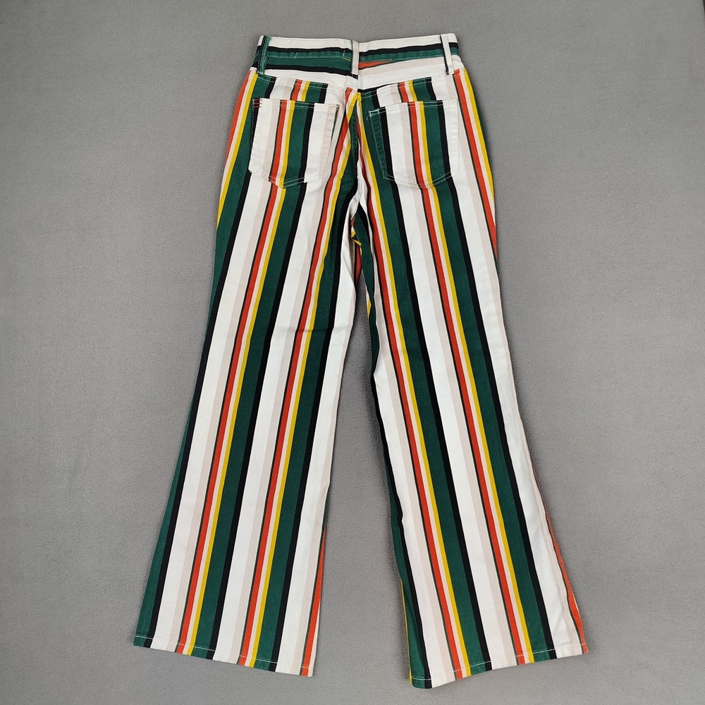 BDG Bell Bottom Jeans Women‎ 26 Colorful Striped Hippie Festival Flare Leg 26x29 - Picture 9 of 11